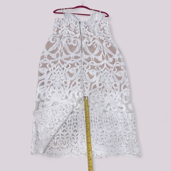 Bardot Gia Lace Midi Dress ivory cream size 10 L - Picture 11 of 14